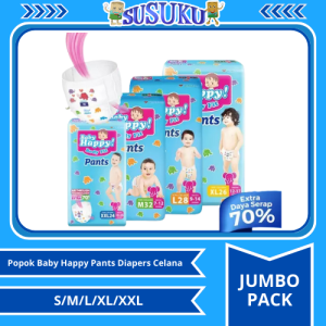 Baby Happy Jumbo pack M24/L30/XL26