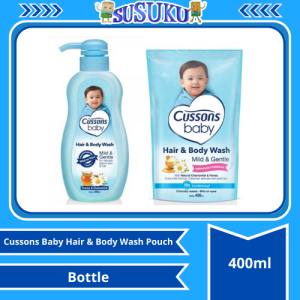 Cussons Baby Hair & Body Wash Pouch 400ml