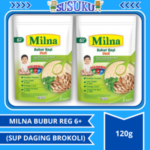 MILNA BUBUR REG 6+ 120GR (SUP DAGING BROKOLI)