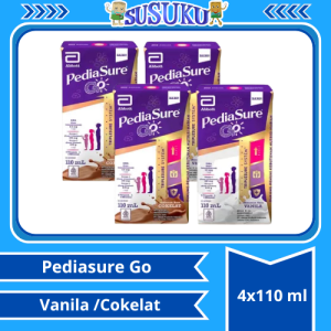 PediaSure Go VanillaCokelat 4x110ml
