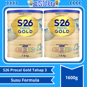 S26 Procal Gold Tahap 3 Susu Formula 1600g